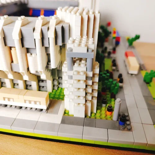 Miniatura 9 de Juegos de Bloques de Construcción Micro del Estadio de Fútbol de Barcelona, Juegos de Bloques de Construcción de Arquitectura de Mini Ladrillos