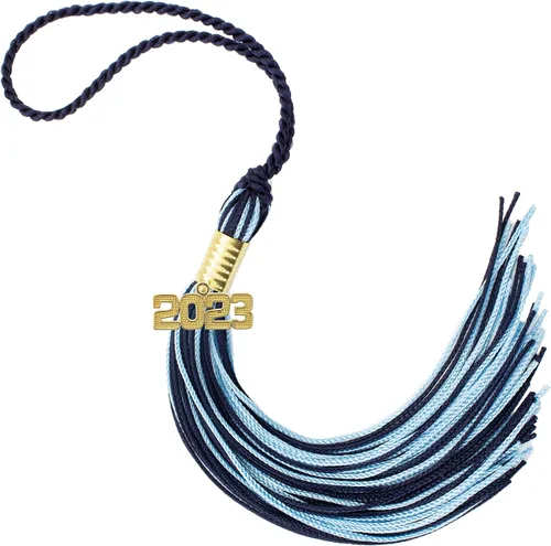 Miniatura 485 de Borla de graduación Aqua 2022, todos los colores escolares disponibles, fabricada en Estados Unidos