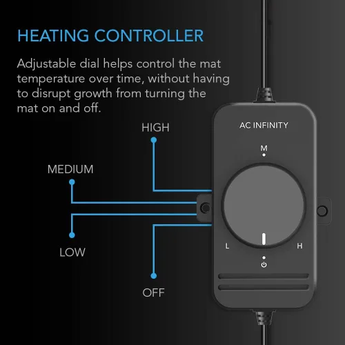 Miniatura 3 de AC Infinity SUNCORE S3 - Alfombrilla impermeable para plántulas con controlador de calor de 10 x 20.75 pulgadas, almohadilla térmica