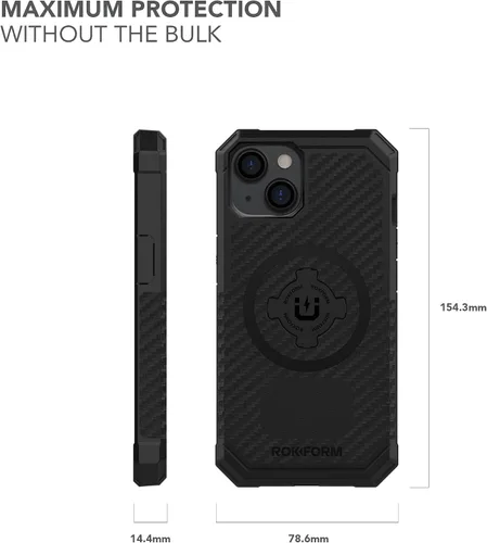 Miniatura 6 de Rokform - Funda para iPhone 14, Serie Rígida, Magnética Dual, Cubierta para iPhone con RokLock de Bloqueo Giratório, Equipo Protector para Apple