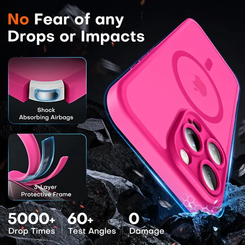 Miniatura 147 de TOCOL Funda para iPhone 11, compatible con Magsafe, protección completa de cámara, imanes integrados, protección contra caídas, funda translúcida