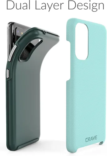 Miniatura 4 de Crave para Samsung Galaxy S20 Funda, Funda de Protección a Prueba de Golpes de Doble Capa para Samsung Galaxy S20 5G (15.7 cm) - Aqua