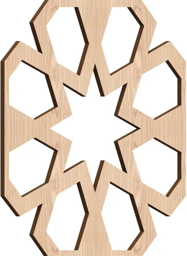 Miniatura 11 de Jackson Decorative Fretwork Wood Wall Panels, Large, 23 3/8" W x 23 3/8" H x 1/4" T, Cherry