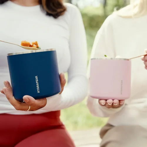 Miniatura 8 de Hydrapeak Tarro de comida de acero inoxidable con aislamiento al vacío de 25 onzas para comida caliente y fría, recipiente de boca ancha a prueba