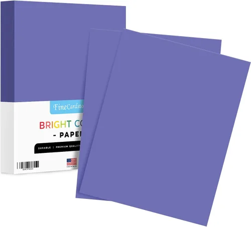 Miniatura 29 de Papel de color azul brillante liso de 8.5 x 11 pulgadas, para la escuela, la oficina y el hogar, manualidades navideñas, artes y manualidades, sin