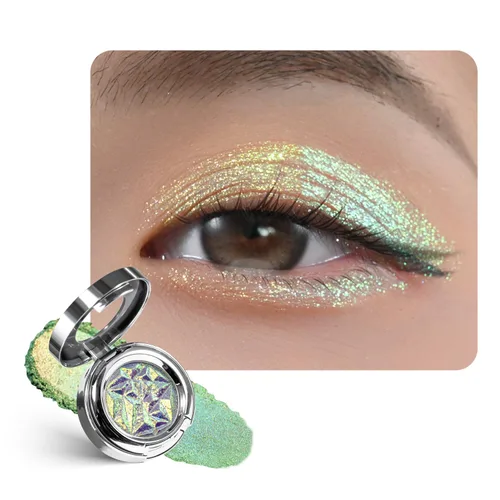 Miniatura 30 de CHARMACY Sombra de ojos multicromática con purpurina, sombra de ojos brillante con pigmentación intensa, sombra de ojos con acabado duocromático