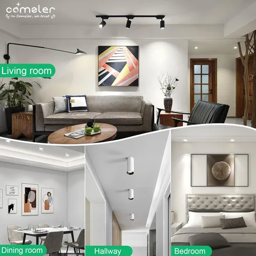 Miniatura 5 de comzler Bombillas LED GU10, bombilla GU10 de 5000K luz blanca diurna, repuesto de bombilla LED para iluminación empotrada de riel, equivalente a