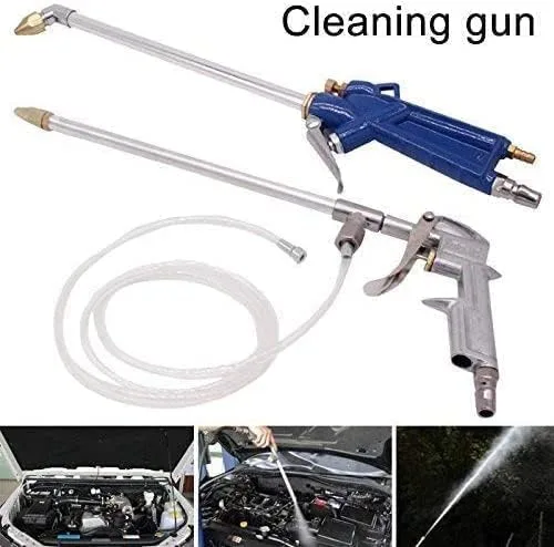 Miniatura 3 de Pistola neumática de limpieza de motor con manguera, kit de limpieza de pistola rociadora de sifón, herramienta desengrasante limpiador de motor