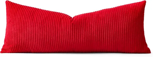 Miniatura 183 de Artscope Fundas de Almohada de Pana a Rayas Acogedoras Súper Suaves Decorativas Cuadradas Fundas de Cojín para Sofá Sillón Dormitorio Decoración