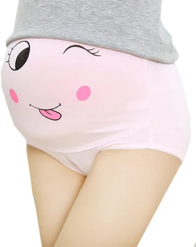 Miniatura 7 de Cotton Whisper 3 paquetes de pantys ajustables con estampado de sonridad de embarazo maternidad