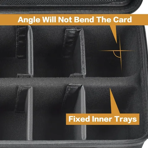 Miniatura 4 de Caja de almacenamiento para más de 2700 tarjetas, organizador de viaje compatible con TCG/para Topps Baseball Sports/para C.A.H/UNO/para MTG