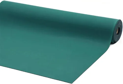 tonchean Rollo de tapete de soldadura ESD de goma de 23.7 x 118 pulgadas, tapete antiestático ESD resistente a altas temperaturas, tapete de