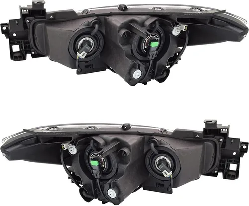 Miniatura 2 de RAREELECTRICAL Nuevo par de faros halógenos compatibles con Mazda 3 Sport Gs Gx Hatchback 4 puertas 2.0L 2017 2018 por número de pieza Ma2502149