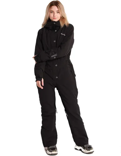 Miniatura 5 de Bluemagic - Traje de esquí de una pieza para mujer, traje de invierno impermeable para deportes de nieve