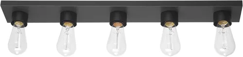 Miniatura 13 de GLOBE Electric 65000044 Aplique de pared de 2 luces, negro mate, acento de latón antiguo, zócalos de base E12, luces para sala de estar, decoración