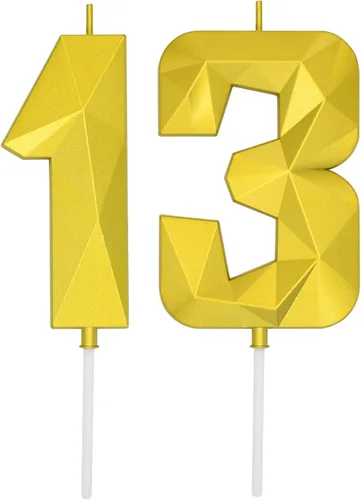 Miniatura 76 de DERVENTA Velas de cumpleaños con números grandes, 3D, color rosa, 3.7 pulgadas, decoración para tartas de fiesta, 1 pieza (número 3 rosa)