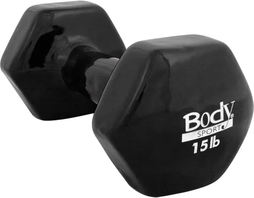 Miniatura 8 de Body Sport Mancuerna recubierta de vinilo para mano, mancuerna de ejercicio y fitness para entrenamiento de equipo de gimnasio en casa