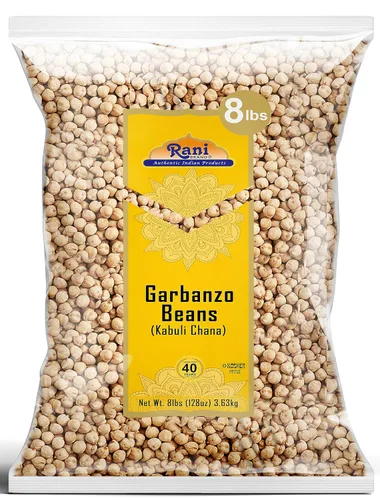 Miniatura 11 de Garbanzos Rani (Kabuli Chana) 128 onzas (8 libras) 3.63kg x paquete de 5 (total de 40 libras) a granel ~ Todo natural Vegano Sin gluten Sin