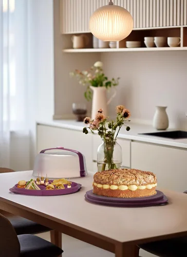 Miniatura 3 de Casa - Domo para tartas, color violeta, 11.8 x 14.6 x 6.3 in