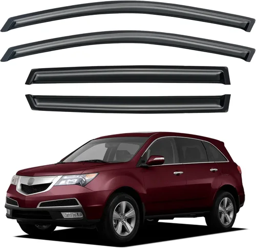 Miniatura 206 de YQAUTEC Viseras de Ventana Protectores de Lluvia para Honda Civic 2022 2023 2024 2025 2026, Deflectores de Viento de Ventilación de Ventana Fuera