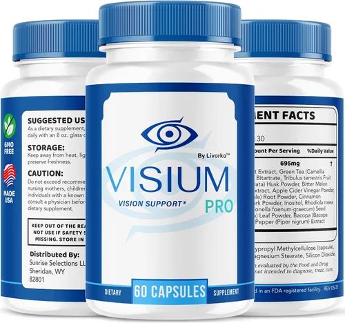 Miniatura 8 de Visium Pro Vision Support - Cápsulas oficiales de suplemento de salud, píldoras de vitaminas Naturales VisiumPro para la salud visual