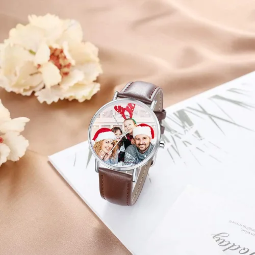 Miniatura 4 de Regalo del Día del Padre, relojes con foto personalizados para hombres, reloj impermeable para papá, regalos personalizados para padre, marido