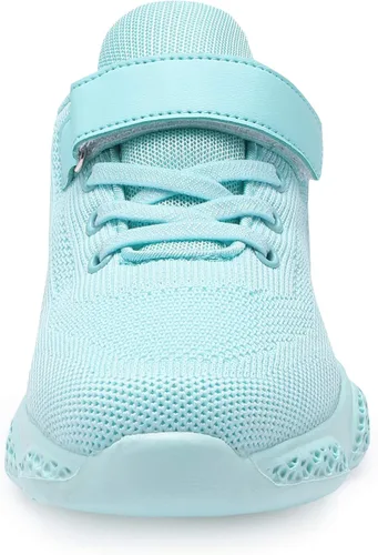 Miniatura 4 de Hetios Zapatos para Niñas Ligeros Atléticos para Correr Transpirables de Punto Zapatos Deportivos para Escuela (BebéNiña PequeñaNiña Grande)