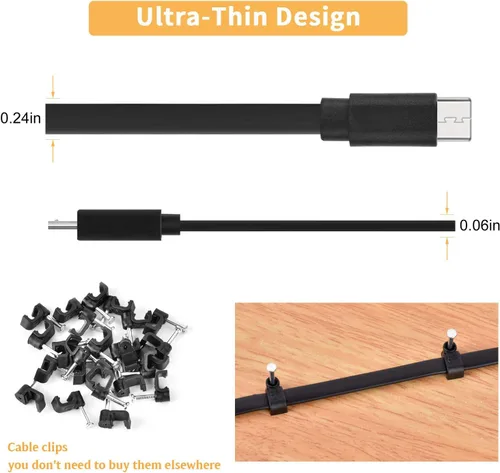 Miniatura 6 de Paquete de 2 cables de extensión de alimentación de 10 pies para WyzeCam, Wyze Cam v4/v3/OG/v3 Pro, WyzeCam Pan, WYZE Cam OG, KasaCam