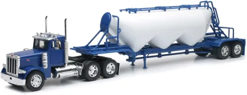 New-Ray Toys Peterbilt 379 Escala 1:32 con remolque neumático