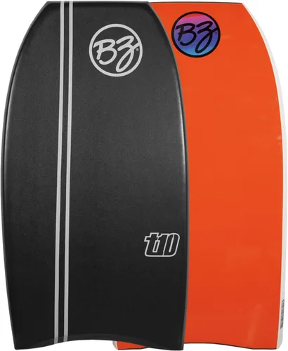 BZ BodyBoards - T-10 Progressive Series Bodyboard - HDPE Slick - Crescent Tail - Núcleo PHUZION - Cubierta de 8 libras