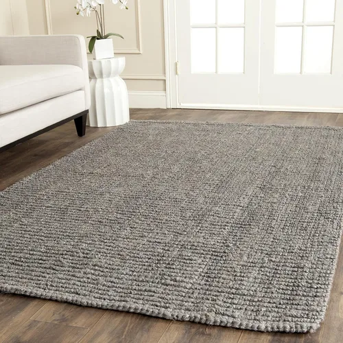 Miniatura 36 de SAFAVIEH Alfombra 9x12 - Colección de fibra natural - Grande - Marrón, Yute hecho a mano, estilo granja, textura gruesa de pelo grueso (NF447D)