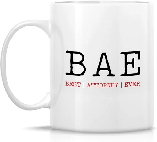 Miniatura 2 de Retreez Taza divertida – Best Attorney Ever BAE Lawyer - Tazas de café de cerámica de 11 onzas – Divertido, sarcasmo, sarcástico, motivacional