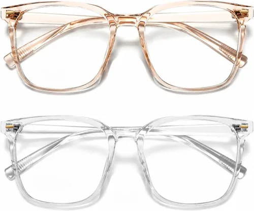Miniatura 15 de Oversized Square Blue Light Blocking Glasses for Women Men, Anti-Fatigue Computer Monitor Glasses Reduce Eye Strain