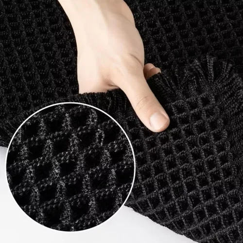 Miniatura 3 de Tapete de Baño Waffle Mejorado – Ultra Suave, Súper Absorbente y Alfombra Antideslizante con Borlas, Lavable a Máquina, Respaldo de Goma para Baño