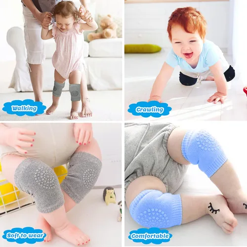 Miniatura 6 de Almohadillas antideslizantes para gatear para bebés, protegen la rodilla del bebé para gatear