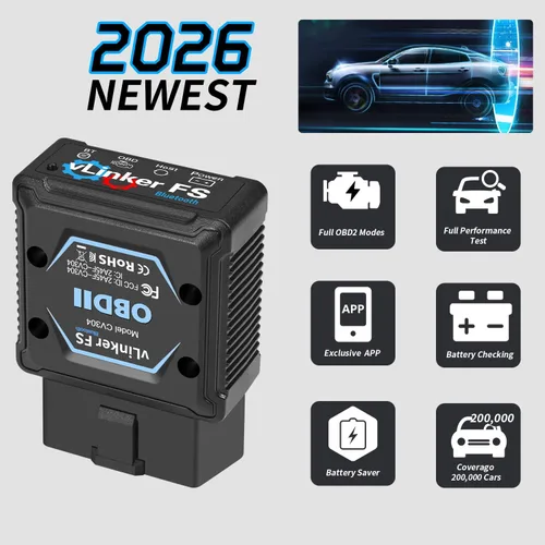 Miniatura 2 de Vgate vLinker FS - Adaptador Bluetooth FORS-can 0BD2 para for-d herramienta de diagnóstico de coche Fixd, escáner OBD2, Bluetooth MS-CAN, funciona