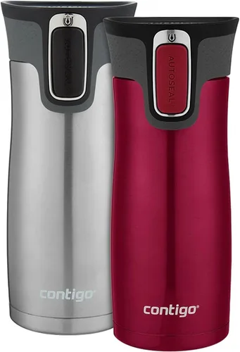 Miniatura 7 de Contigo AUTOSEAL West Loop - Taza de viaje de acero inoxidable aislada al vacío con tapa fácil de limpiar, 12 onzas, arándano