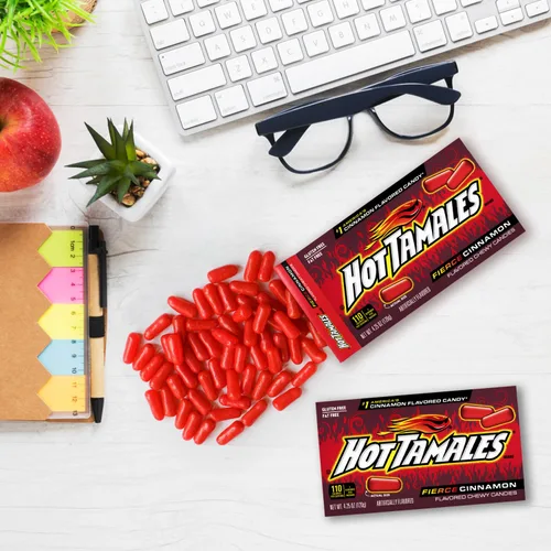 Miniatura 8 de Hot Tamales - Caramelos feroces de canela, paquete de 4, 4.25 onzas cada uno, ideal para los amantes de los dulces y fanáticos de los tamales