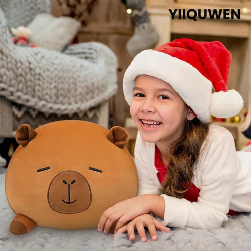 Miniatura 4 de Gato Negro de Peluche Lindo Gato de Peluche Suave con 4 Almohadas Navideñas, de Acción de Gracias, Cumpleaños para Niñas, Niños, Niños Decoración