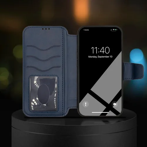 Miniatura 9 de ENCASED Funda magnética para iPhone 14 Pro, compatible con MagSafe, con protector de pantalla (transparente cristalino)