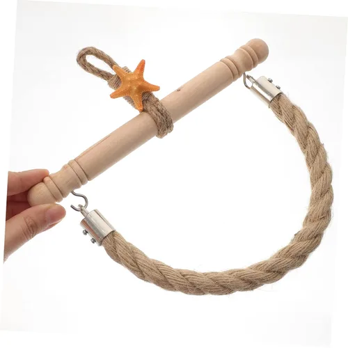 Miniatura 4 de Soporte para toallas de papel de cordel, soporte de pared para papel higiénico, decoración de madera, soporte para toallas de papel, cuerda náutica