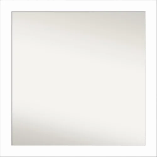 Miniatura 257 de Amanti Art Espejo de baño blanco para sobre el fregadero, 24 x 24 pulgadas, hecho a medida, espejo de tocador cuadrado blanco estrecho, marco