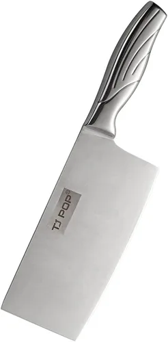 Miniatura 21 de TJ POP Cuchilla China de Chef, Cuchillo de Acero Inoxidable de 7.5 Pulgadas con Mango Ergonómico, Cuchillo de Cocina Ultra Afilado para Hogar