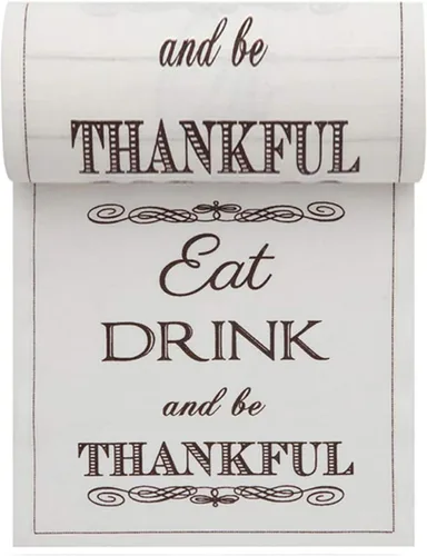Miniatura 10 de Five Star Napkins Servilletas con citas de Acción de Gracias, naranja, marrón y rojo, 4.5 x 4.5 pulgadas, 100% algodón, paquete de 50