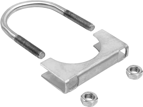 Miniatura 5 de Abrazadera de escape con perno en U de 2.5 pulgadas de acero inoxidable, abrazaderas de escape con perno en U, paquete de 2