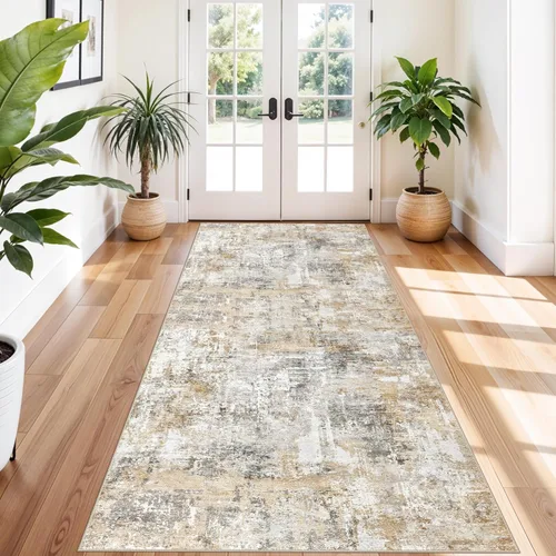 Miniatura 52 de Alfombra antideslizante lavable de 2 x 3 pies - Alfombra suave de pelo bajo para cocina, entrada y dormitorio - Tapete moderno para puerta
