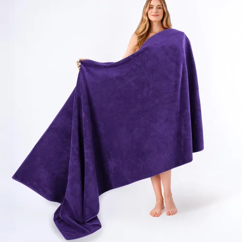 Miniatura 10 de American Soft Linen - Juego de 4 toallas, 100% de algodón turco, 27 x 54 pulgadas, tamaño extragrande, toallas para la ducha, color amarillo