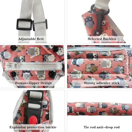 Miniatura 7 de IULONEE Andador de bebé, arnés de mano para niños pequeños, cinturón protector, para actividades infantiles, ajustable, de pie, ayudante de Naranja
