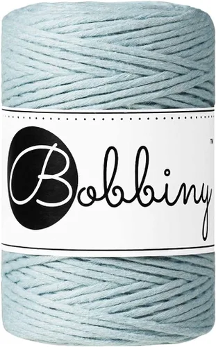 Miniatura 14 de Bobbiny Cordón de macramé de una sola capa para bebé de 0.069 pulgadas (100% algodón reciclado)