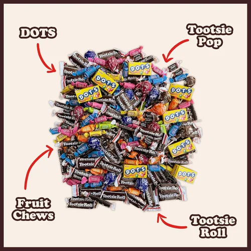 Miniatura 4 de Tootsie Roll Child's Play Candy Favorites – Fabricado en Estados Unidos – 5 libras de dulces de fiesta envueltos individualmente – Bolsa de mezcla